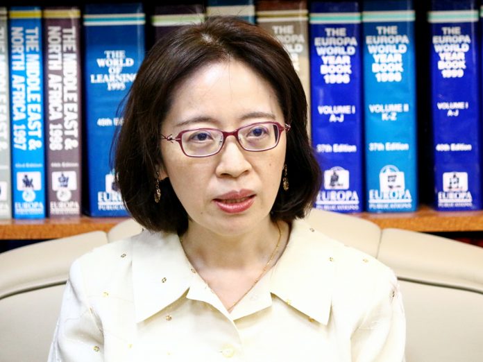 La directrice générale du département de la coopération internationale et des affaires économiques du ministère des Affaires étrangères Phoebe Yeh (葉非比) (Image : RTI)