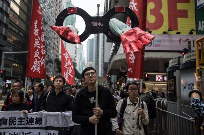 Manifestations à Hong Kong contre les réglementations concernant les fugitifs (Photo Dale DE LA REY / AFP)