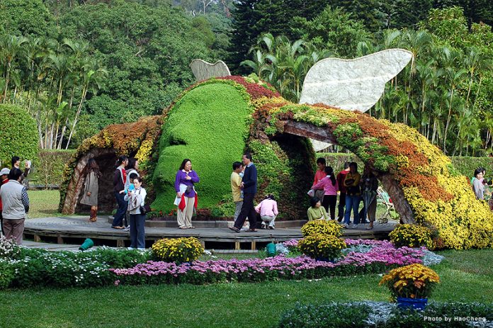 Jardin de la résidence officielle de Chiang Kaï-Shek de Shilin à Taipei (Image : Flickr - Hao-Cheng)
