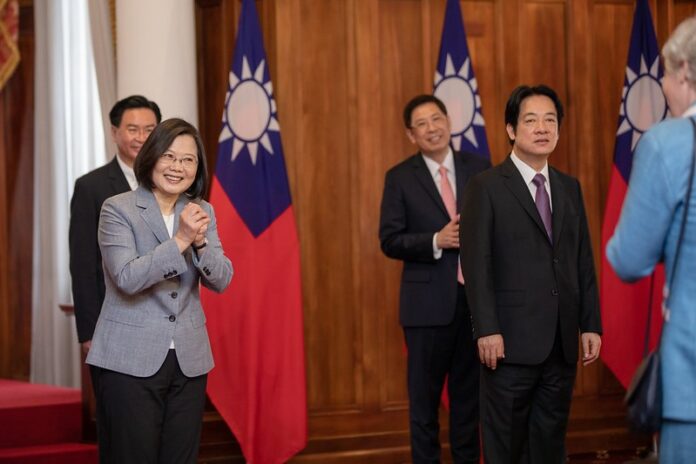 La présidente Tsai Ing-wen lors de la cérémonie d'inauguration (Image : Flickr - Palais présidentiel)