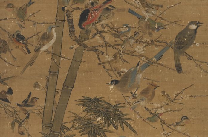 Peinture chinoise, détail de
